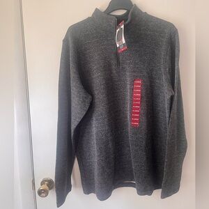 Gap Men's NWT Heavy Weight Quarter Zip Pullover in True Black XL